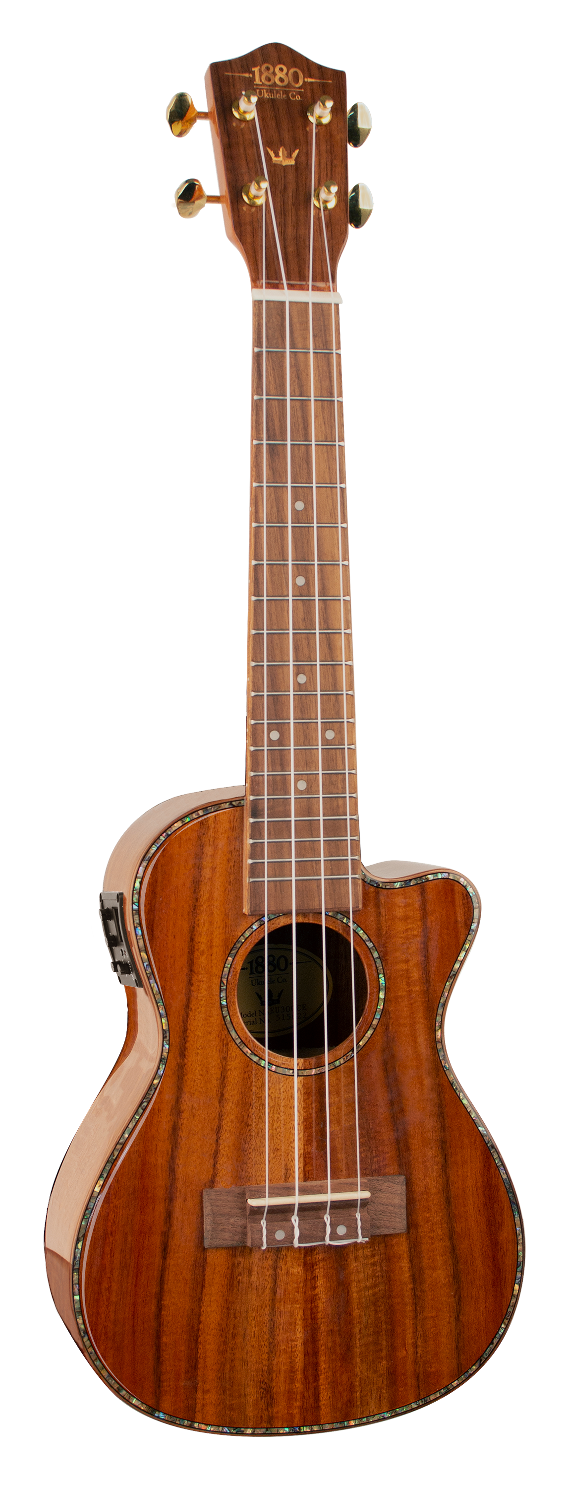 1880 Ukulele Co | EE300CE | Concert electric acoustic cutaway ukulele. 1880 Ukulele Co | EE300CE | Concert electric acoustic cutaway ukulele.